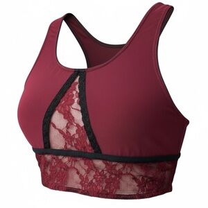 One Teaspoon Wine Red Mesh Lace Bralette Size Small Sexy Lace Bralette